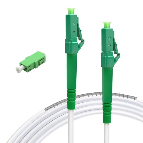 Câble fibre optique ultra résistant Vesperia LC/APC OS2 monomode 100m avec gaine blindée LSZH