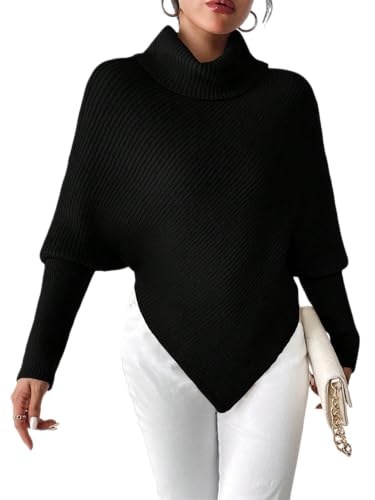 SISKIN Womens Soft Cozy Oversized Turtleneck Sweater Thick Chunky Long