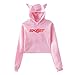 Produktbild Qeely Kapuzenpullover Skillet Logo Womans Katzenohr Hoodie Pullover Langarm Niedlicher Hoodie Pullover