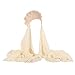 JDYaoYing Women Muslim Hijab Cover Long Scarf with Beret Hat Instant Hijab Wrap Scarves Head Scarf Beige
