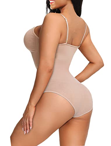 Vendau Shapewear Bodysuit For Women Tummy Control Body Suit Full Body Shaper For Women Slimming Push Compression Seamless (Beige, Xx-Large) #TOP3