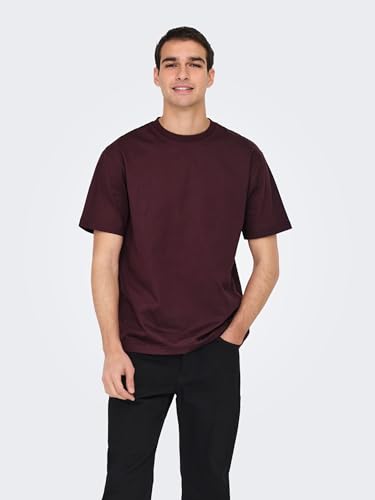 Only & Sons Herren Onsfred Life RLX Ss Tee Noos, Port Royale, XL – Ansicht 2