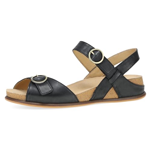 Image of Dansko Candace Wedge Sandal for Women -Comfortable Wedge with Arch Support -Fully Adjustable Straps-Versatile Casual to Dressy Footwear -Lightweight Rubber Outsole