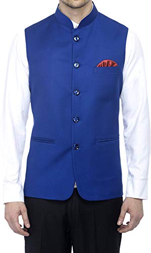 Image of Dhingra Men's Solid Nehru Jacket