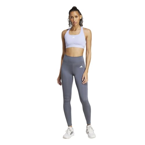 adidas Damen Optime Essentials Stash Pocket Full-Length Training Leggings, Onix/Weiß, XX-Small – Ansicht 1