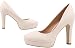 Elara Zapato de Tacón Alto Mujer Plataforma Chunkyrayan Blanco E22321-Weiss-38