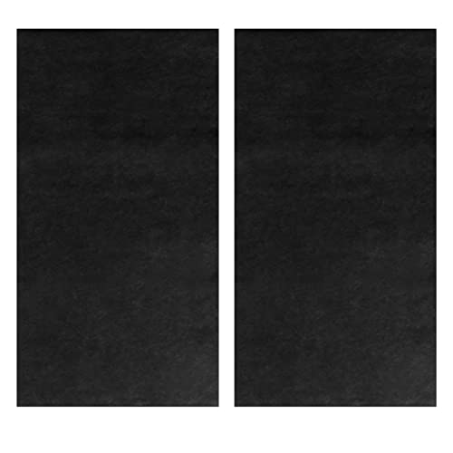 Lot de 2 Filtres pour Hotte Aspirante Universels, Filtres de Rechange Absorbeurs de Fumée et de Graisse en Polyester, avec Charbon Actif Capture d'Odeurs pour Cuisine et Restaurant (40 * 80-Charbon)