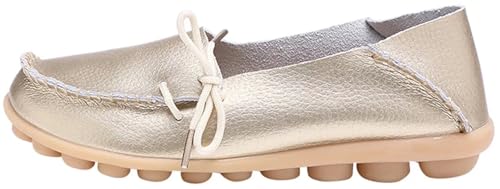 Image of Women's Leather Slipper Loafers Flat Shoes Slip-Ons