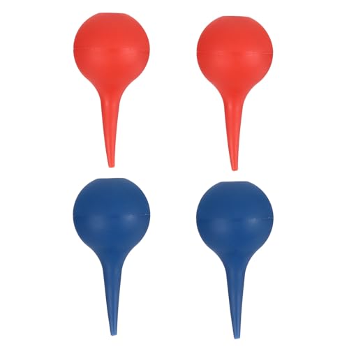 Abaodam Bola de Lavado de Oídos de 75 Ml 4 Unidades 2 Azules 2 Rojas Bulbo de Presión de PVC Adultos Limpiador de Oídos Manual para Higiene y Limpieza Precisa