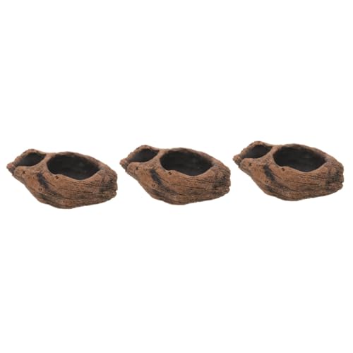 DIKACA 3 Piezas De Figuras De Macetas De Madera De Imitación Plantas Suculentas Falsas Únicas Jardineras para Suculentas Jardineras De Flores Falsas Macetas Falsas Jardineras De