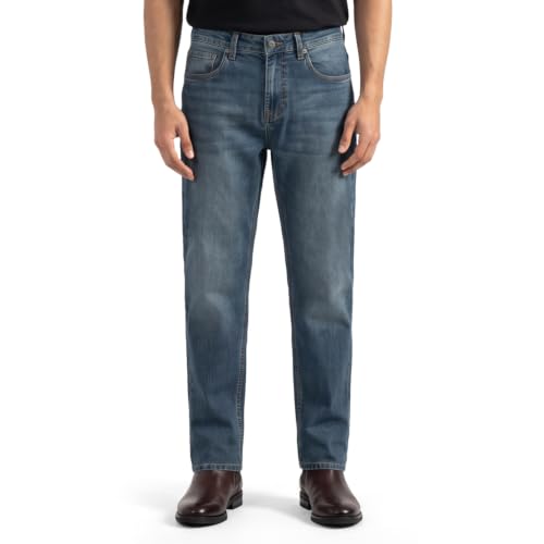 Image of Spykar Men's Rover Regular Fit Jeans | Mid Rise | Casual Denim | Stretch Fit | Jeans for Man