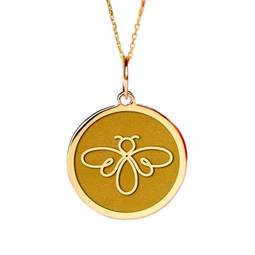 Collier abeille anti-ternissement en argent 925 | Breloque durable