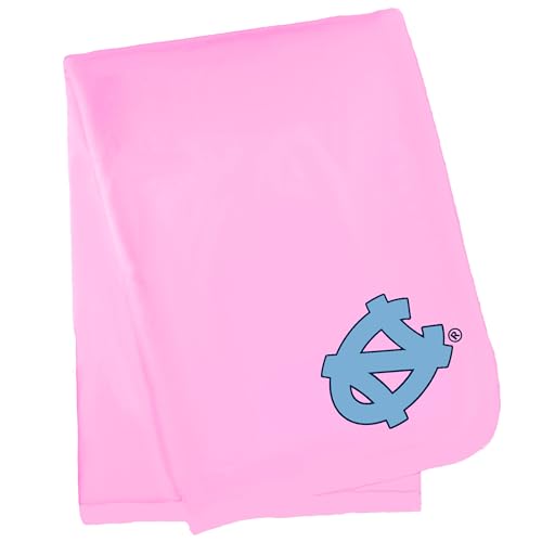 Future Tailgater North Carolina UNC Tar Heels Officially Licensed Baby Receiving Blanket - Solid Pink