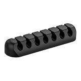 Cord Organizer For Desk Holder-Adhesive Silicone Cable Organizers With 7 Slots For Managing Cables Holders