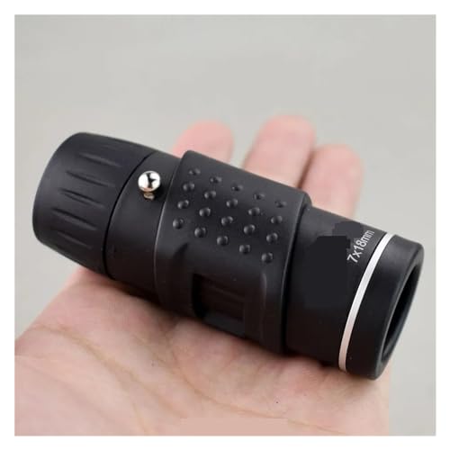 Telescopio monocular 7x18 negro de bolsillo para camping 7