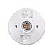 Cable Matters UL Listed 2-Pack Porcelain Light Socket Base, Ceiling Light Fixture with Keyless Medium Base Lamp Holder in White