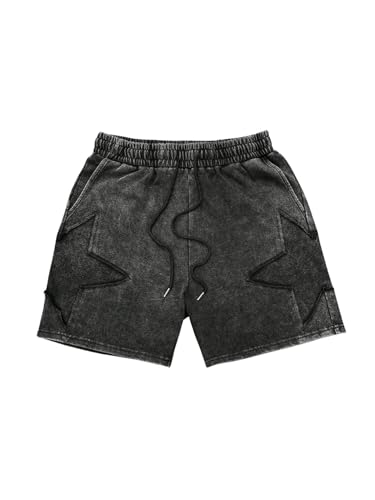 VIPWOLF Men's Star Graphic Y2k Shorts Drawstring Waist...