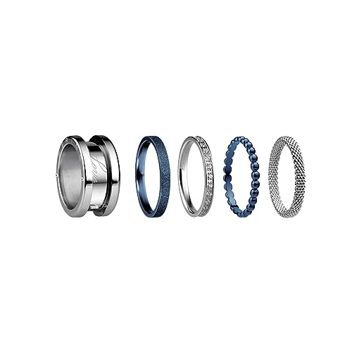 Bague BERING anti-noircissement en acier brillant résistant Arctic Symphony
