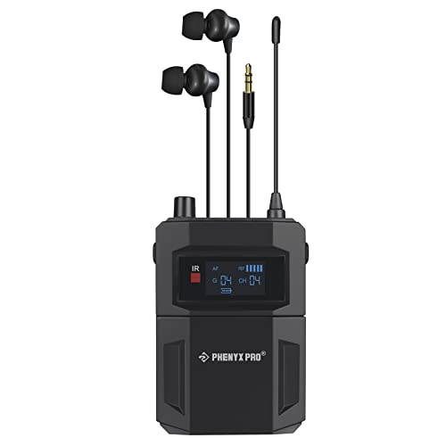 Phenyx Pro PTM-11/PTM-22 Mono Wireless in Ear Monitor System Bodypack Receiver, Performance with...