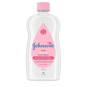 Johnson’s Baby Oil, Mineral Oil Moisturizer and Baby Massage Oil, 591 ml