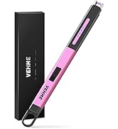 VEHHE Lighter, Electric Candle Lighter Rechargeable, Windproof & Flameless Arc Lighter for Candle...