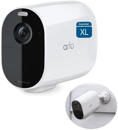 Arlo Essential XL Spotlight Camera, 1080P Color Night Vision, Wir...