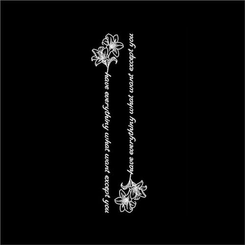 Tatuaggio temporaneo di un fiore di giglio sulla spina dorsale, impermeabile, a lunga durata, semipermanente, della durata di 2 settimane, tatuaggi finti(A)