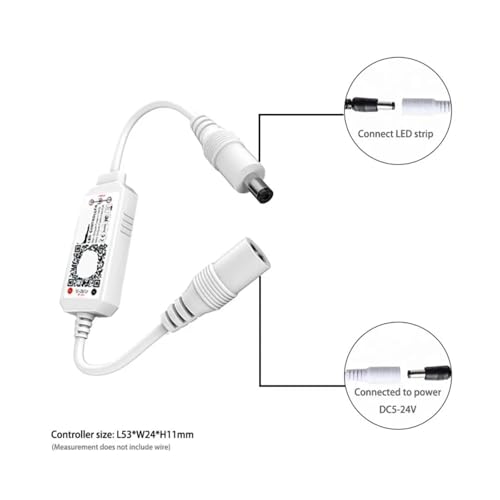 Contrôleur de bande lumineuse LED DC5-28V avec variateur mini - 2