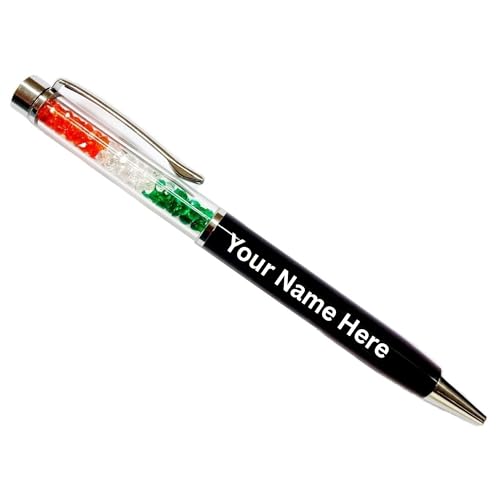Image of LASER ART Personalized Tricolor Pen with Name Engraving | 0.4 mm Black Metal Ball Pen | Premium Gift Box | Corporate, Student & Office Writing Pen | Smooth Refillable Ink