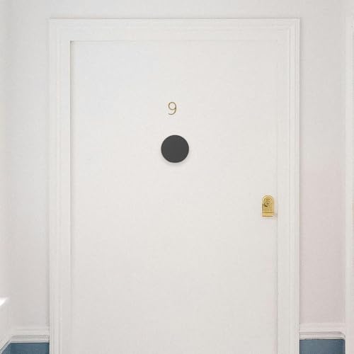Placa de cubierta de cerrojo Gadpiparty en acero inoxidable gris compatible con varias puertas 7