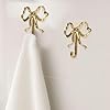 Gadpiparty 2Pcs Bow Hook Decorative Wall Hooks Bowknot Coat Hook Gold - View #11