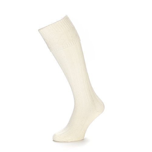 Kids Soft Scottish Elastic 25% Wool Kilt Hose Knitted, Ribbed, Children's Long Stretchy Socks