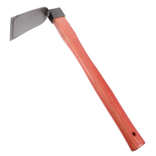 Homoyoyo Leichte Gartenhacke Aus Premium-Eisen Mit Holzgriff Kompakt Und Vielseitig Für Unkrautjäten Bodenlockern Pflanzarbeiten Für Hausgarten Und Outdoor-Einsatz