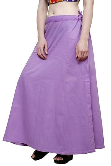 Image of Vlazom Women's Cotton Saree Petticoat - Pack of 5 Inskirts | Soft & Breathable Underskirts | Adjustable Drawstring Waist | Multicolor for Daily & Occasion Wear