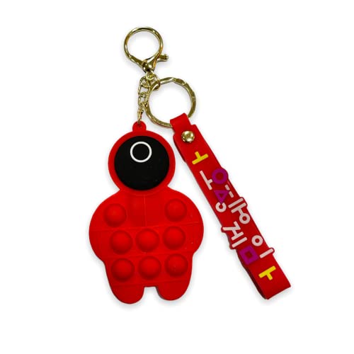Image of AUGEN Cute Pop It Coin Purse Pouch Keychain For Gifting With Key Ring Anti-Rust (Pack Of 1)