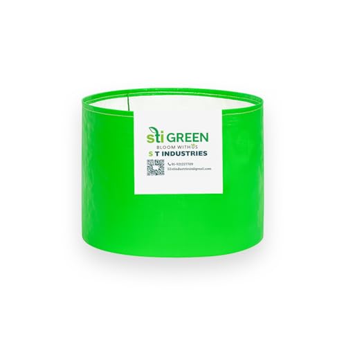 Image of HDPE Grow Bags for Plants 18X24 Inch (Pack of 1) | 260 GSM Heavy Duty UV-Protected Round Green Colour Plant Bags for Terrace and Vegetable Gardening | Strong & Reusable|