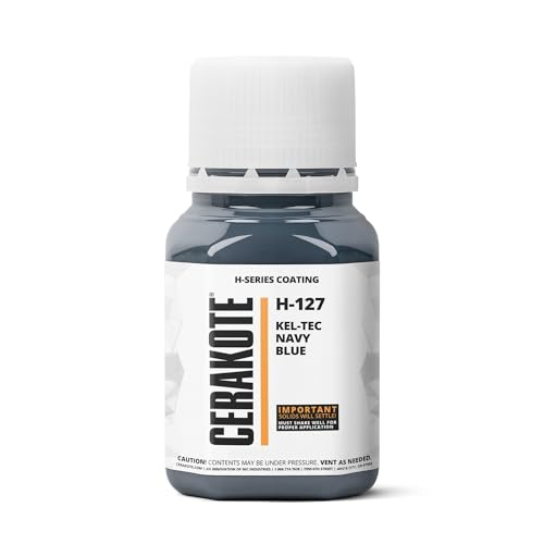 CERAKOTE (Oven Cure) H-Series KEL-TEC Navy Blue [ 4oz ] H-127T -Our Ceramic Technology Combines Performance with Color on All- Metals, Polymers + More - (Part B) Included