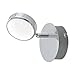 Produktbild EGLO LED Wandlampe Salto, Wandleuchte, Wandstrahler aus Metall und Kunststoff, Wohnzimmerlampe in Chrom, LED Flurlampe warmweiß