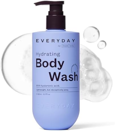 frank body Hydrating Body Wash | Moisturizes, Hydrates & Soothes | Hyaluronic Acid, Aloe Vera & Glycerin | Cucumber & Waterlily Scent | Vegan & Cruelty Free | 360ml