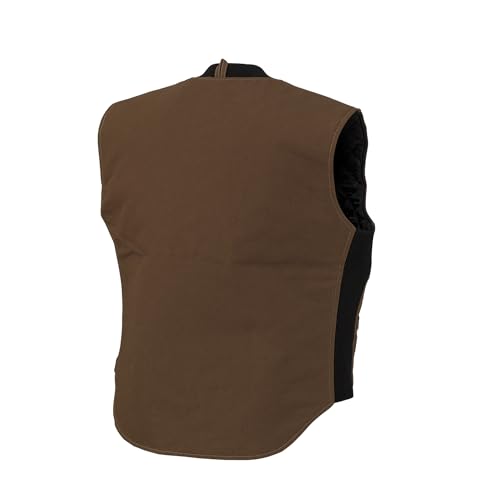 Lined Vest - Heavy-Duty Workwear for Cold Conditions | Insulated, Durable, & Weather-Resistant | Cotton 12 oz, Dark Brown, Large4