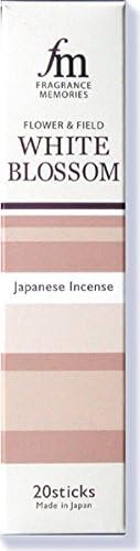 Fragrance Memories 20 Incense Sticks by Nippon Kodo (White Blossom)