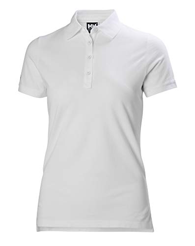 Helly Hansen Mujeres W Crew Pique 2 Polo, Blanco, XS