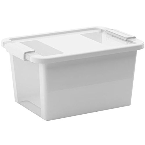 Kis 8452000 0594 01 Bi Box Boîte de Rangement Plastique Gris/Transparent 11 L