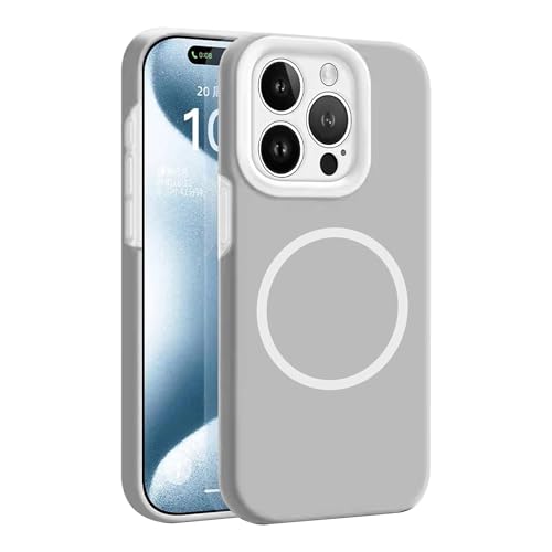 Image of Kratos Soft Silicone Case Cover Compatible with iPhone 14 Pro - Everyday Comfort Protection, Wireless Magnetic Charging Case with Raised Edge Camera & Screen Protection, Shock-Resistant Design