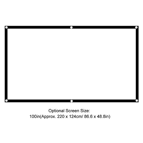 Pantalla de proyección portátil plegable 100 pulgadas 16:9 miniatura 7