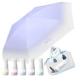子供用 折りたたみ日傘 UVカット 100% 遮光 軽量 コンパクト 晴雨兼用 小学生 折り畳み傘 収納ポーチ付き 手開き 耐風撥水 紫外線遮断 日焼け防止 梅雨対策 おしゃれ 可愛い 持ち運びに便利 男の子 女の子 保育園 プレゼント (パープル)