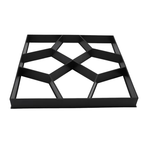 Hamwesh Molde de Hormigón, Plástico ABS Reutilizable de 15,7 Pulgadas de Larga Duración a Prueba de Deformación Fácil de Usar Walk Maker, Molde de Piedra con Diseño Personalizable para Césped,