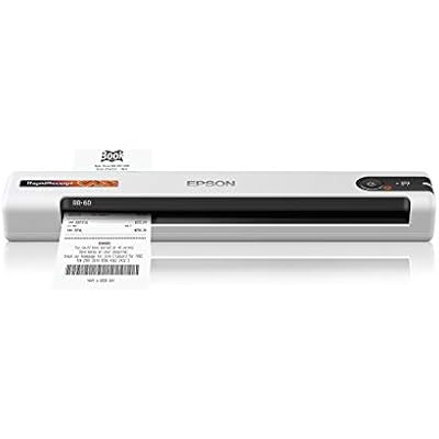 Epson RapidReceipt RR-60 Mobile Tax Receipt and Color Document Scanner with Complimentary Data Management Software for PC & Mac