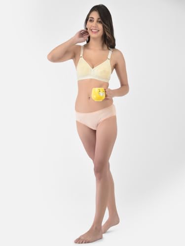 Image of Softline Women's 100% Cotton Wire-Free Non-Padded B-Cup Bra Combo | Full Coverage, Breathable & Skin-Friendly for All-Day Comfort | Supportive Fit for Daily & Casual Wear | Pack of 2