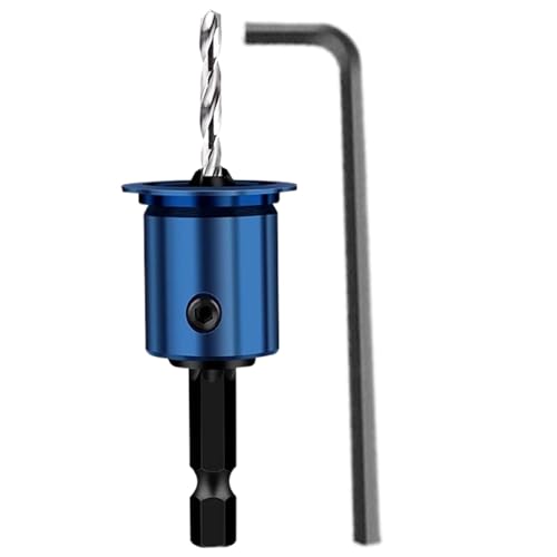 Brocas de fresado, taladro de fregadero para madera, Juego de brocas carpintería fresa combinación de carpintería, punta de encimera, accesorios de herramientas de carpintería para manualidades de